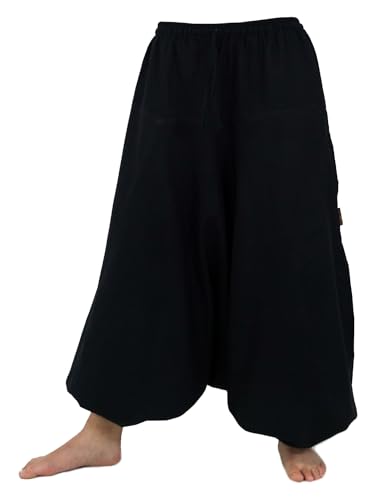 GURU SHOP Haremshose Pluderhose Pumphose Aladinhose aus Baumwolle - Schwarz, Damen GURU SHOP Haremshose Pluderhose Pumphose Aladinhose aus Baumwolle - Schwarz, Damen von GURU SHOP