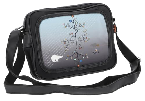 GURU SHOP Kleine Retro Schultertasche Fototasche - Modell 12, Unisex - Erwachsene, Synthetisch, 20x23x6 cm von GURU SHOP