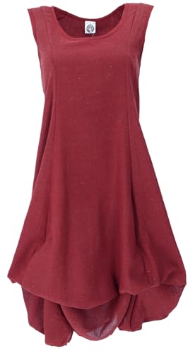 GURU SHOP Langes Wandelbares Sommerkleid, Boho Maxikleid - Rot, Damen, Baumwolle, Size:L von GURU SHOP