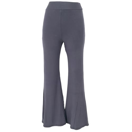 GURU SHOP Leggings mit Schlag, Boho Schlaghose, Yogahose - Anhtrazit, Damen, Synthetisch von GURU SHOP