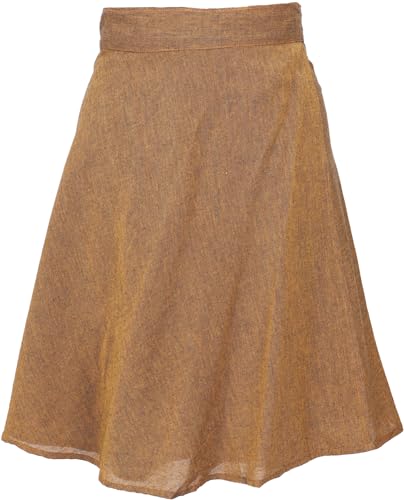 GURU SHOP Leichter Wickelrock, Boho Baumwoll-Sommerrock - Mustard, Damen, Baumwolle GURU SHOP Leichter Wickelrock, Boho Baumwoll-Sommerrock - Mustard, Damen, Baumwolle von GURU SHOP