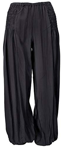 GURU SHOP Luftige Muckhose, Pluderhose, Pumphose, Schwarz, Synthetisch, Size:M/L (38) von GURU SHOP