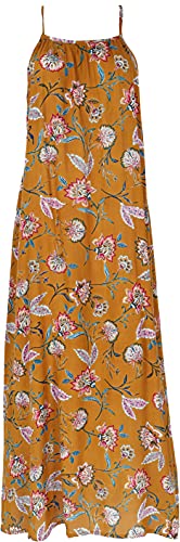 GURU SHOP Maxikleid, Sommerkleid, Strandkleid, Mustard, Synthetisch, Size:L (40) von GURU SHOP