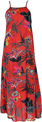 GURU SHOP Maxikleid, Sommerkleid, Strandkleid, Rot, Synthetisch, Size:M (38) von GURU SHOP