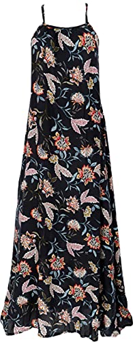 GURU SHOP Maxikleid, Sommerkleid, Strandkleid, Schwarz, Synthetisch, Size:M (38) von GURU SHOP