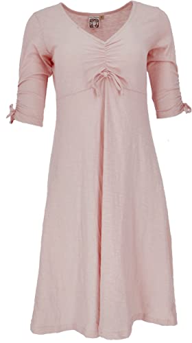 GURU SHOP Midikleid aus Bio-Baumwolle, Basic Kleid Organic, Cherry Blossom, Size:M (38) von GURU SHOP