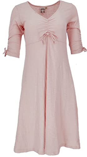 GURU SHOP Midikleid aus Bio-Baumwolle, Basic Kleid Organic, Cherry Blossom, Size:S (36) von GURU SHOP