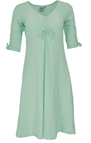 GURU SHOP Midikleid aus Bio-Baumwolle, Basic Kleid Organic, Seagreen, Size:XL (42) von GURU SHOP