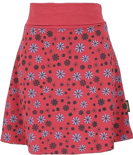 GURU SHOP Minirock aus Bio-Baumwolle, Tellerrock, Bedruckter Rock, Rot, Size:L (40) von GURU SHOP