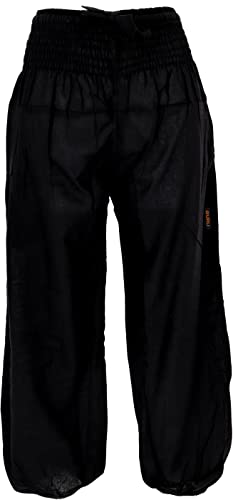 GURU SHOP Muckhose, Aladinhose mit Breitem Bund, Schwarz, Baumwolle, Size:S (36) von GURU SHOP