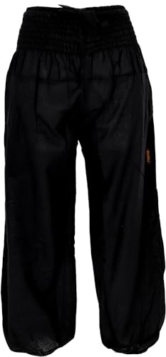 GURU SHOP Muckhose, Aladinhose mit Breitem Bund - Schwarz, Damen, Baumwolle, Size:L GURU SHOP Muckhose, Aladinhose mit Breitem Bund - Schwarz, Damen, Baumwolle, Size:L von GURU SHOP