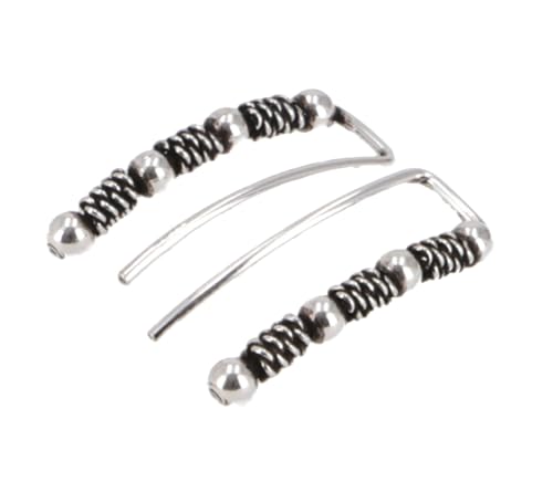GURU SHOP Ohrringe, Ear Climber, Lange Ohrstecker aus Silber, Modell 2 von GURU SHOP