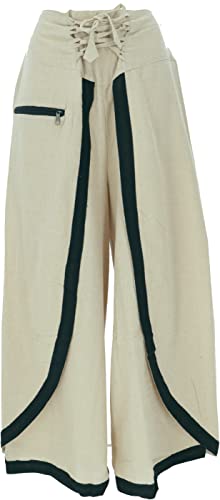 GURU SHOP Palazzohose, Hosenrock, Orienthose, Sommerhose, Flax, Baumwolle, Size:M (38) von GURU SHOP