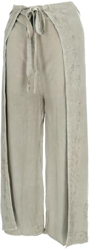 GURU SHOP Palazzohose, Langer Boho Hosenrock, Wickelhose, Sommerhose Beige - Modell 7, Damen, Synthetisch von GURU SHOP