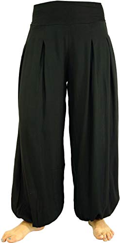 GURU SHOP Pluderhose, Muckhose, Haremshose, Schwarz, Synthetisch, Size:L/XL (42) von GURU SHOP