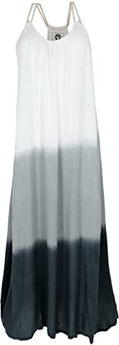 GURU SHOP Schmales Batikkleid, Strandkleid, Sommerkleid, Damen, Schwarz/weiß, Synthetisch, Size:40 von GURU SHOP