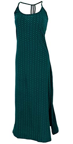 GURU SHOP Schmales Maxikleid, Sommerkleid, Petrol, Baumwolle, Size:S/M (36) von GURU SHOP