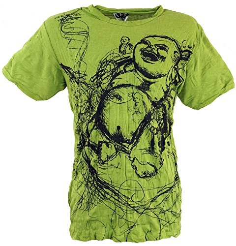 GURU SHOP Sure Herren T-Shirt Happy, Lemon, Baumwolle, Size:L von GURU SHOP