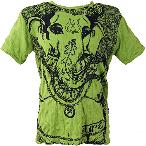 GURU SHOP Sure Herren T-Shirt Elefant, Lemon, Baumwolle, Size:XL von GURU SHOP