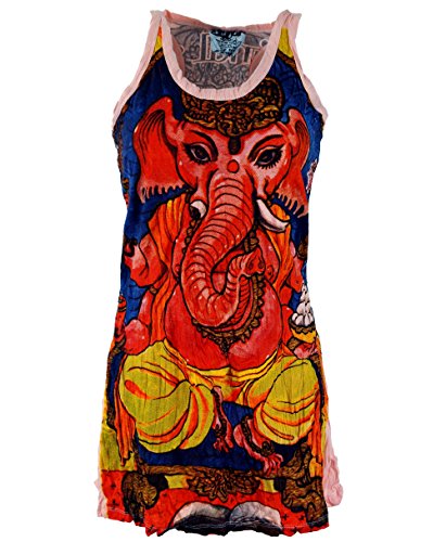 GURU SHOP Sure Top, Longshirt, Minikleid, Ganesh, Baumwolle, Size:M (38) von GURU SHOP