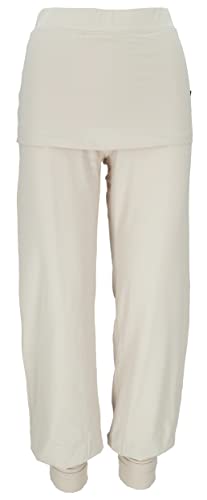 GURU SHOP Yoga-Hose mit Minirock in Bio-Qualität, Sand, Baumwolle, Size:XL (42) von GURU SHOP