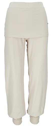 GURU SHOP Yoga-Hose mit Minirock in Bio-Qualität, Sand, Baumwolle, Size:M (38) von GURU SHOP