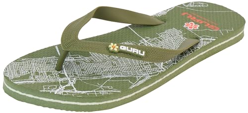 GURU Herren City Men Flipflop, Militärgrün, 40 EU von GURU SHOP