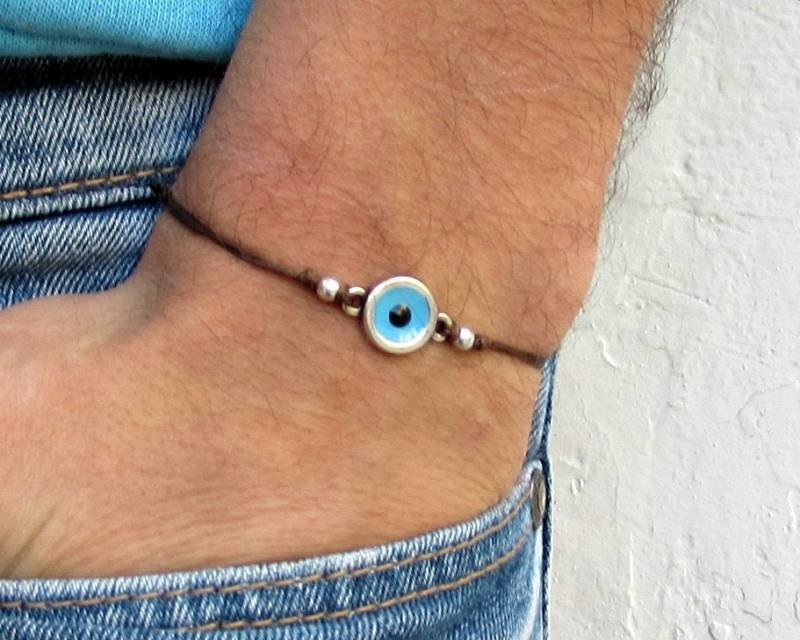 Evil Eye Cord Armband Oder Fußkettchen - Verstellbares Unisex Design von GUSFREE