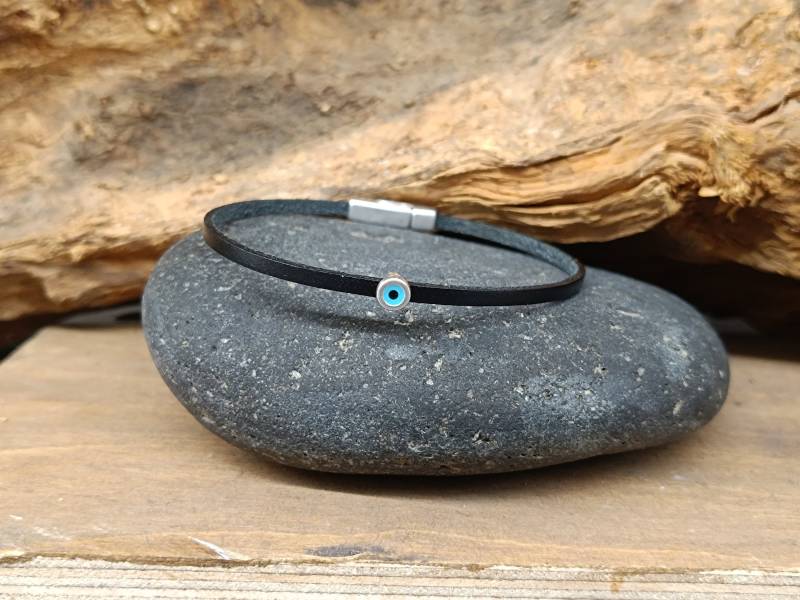 Evil Eye Unisex Geschenk Angepasst Auf Ihre Handgelenkbreite 3 Mm von GUSFREE