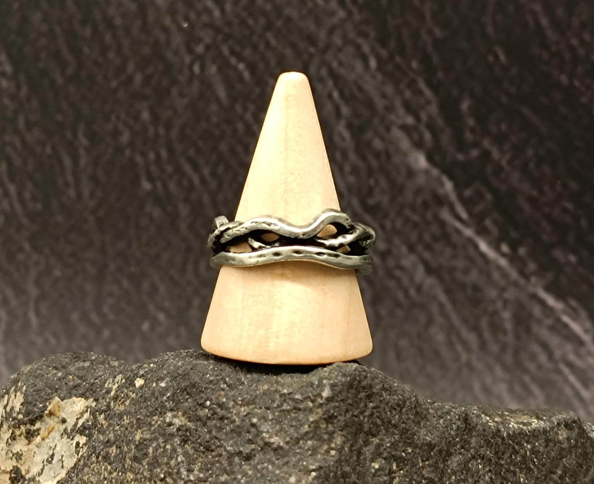 Herrenring Aus Zinn Rustikaler Verstellbarer Ring Herrenring Aus Zinn Rustikaler Verstellbarer Ring von GUSFREE