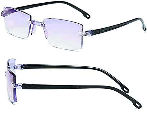 GUSHE Titanium progressive Dual-Use-Lese-brille für nah und fern, Anti blaue Lesebrille, Tragbare Lesebrille für Herren, Presbyopie Leser, Computerbrille, Verringerung der Augenbelastung (100) von GUSHE