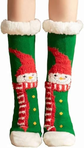 GUSHE Ultra-Soft Christmas Knit Wool Socks - Extra Thick and Warm, Weihnachten Socken, Kuschelsocken Weihnachten Damen Socken, Warm Winter Flauschsocken Kuschelige Sockens Für Frauen und Mädchen (A) von GUSHE