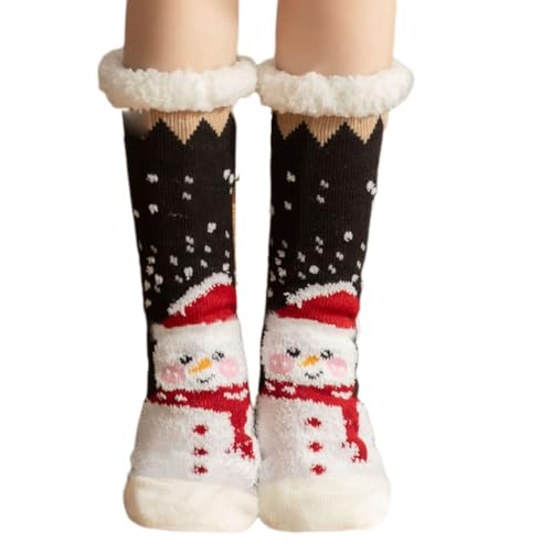 GUSHE Ultra-Soft Christmas Knit Wool Socks - Extra Thick and Warm, Weihnachten Socken, Kuschelsocken Weihnachten Damen Socken, Warm Winter Flauschsocken Kuschelige Sockens Für Frauen und Mädchen (B) von GUSHE