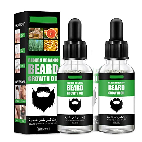 West&Month Beard Growth Oil, Bartwachstum Öl, Bartpflege öl, Bartwachstum Serum für Männer, Bartöl für die tägliche Bartpflege, Bart Öl Natürliches Haarwachstumsöl, 30ml von GUSHE