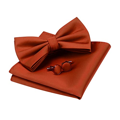 GUSLESON 8 cm klassische Herren-Krawatte, einfarbig, in mehreren Farben, rust, L GUSLESON 8 cm klassische Herren-Krawatte, einfarbig, in mehreren Farben, rust, L von GUSLESON