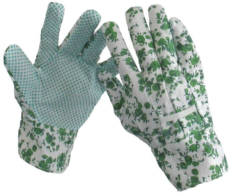 GUT-Produkte Gartenhandschuhe Gartenhandschuhe Baumwolle mit PVC Noppen Größe 8 12 Paar (Spar-Set) von GUT-Produkte