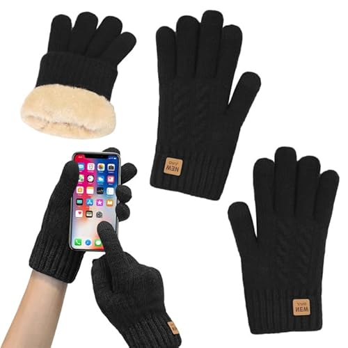 GUTERTOP Handschuhe Fäustlinge für Damen mit Fleecefutter, Touchscreen Warme Gedehnt Winterhandschuhe, Gloves Winter für Skifahren Radfahren und SMS, Geeinget für Damen und Herren von GUTERTOP