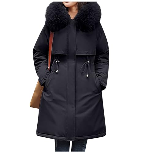 GUTOUWAN Cyber Monday Sale 2023 Winterjacke Damen Damen Daunenjacke Beheizbare Jacke Damen Jacke Oversize Damen Mädchen Steppjacke Steppmantel Damen Leicht Lang Dã¼Nne Jacken Damen Damen Steppjacke von GUTOUWAN