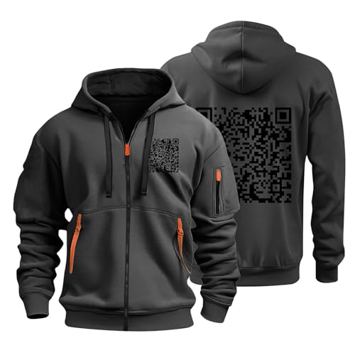 GUTOUWAN Qrcode Shirt Lustiges Sweatshirt Qr Code Shirt Für Frauen Lustiger Hoodie Qr Code Muster Druck Sweatshirts Hoodie Lustig Lustiger Fu Qr Code Hoodi Lustige Fuqr Code Shirts Lustige Qr Code von GUTOUWAN