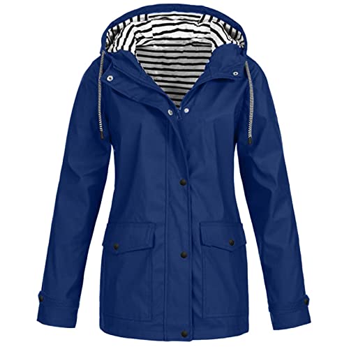 GUTOUWAN Wasserdichte Jacke Wasserdichte Regenjacke Damen Sport Regenjacke Damen Durchsichtiger Regenmantel Damen Regenmantel Regenjacke Wasserdicht Atmungsaktiv Regenjacke Einweg Regenjacke Schwarz von GUTOUWAN