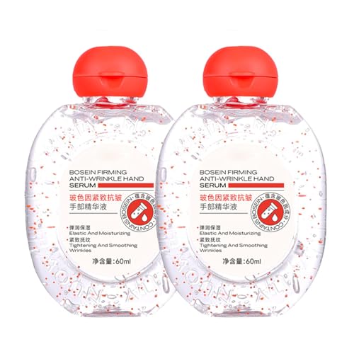 Handfeuchtigkeits -Essenz, 60 ml Handlotion für trockene, alternde, rissige Hände, Reisengröße Anti -Falten -Hände Essenz, mit Hyaluronsäure und Niacinamid, Orangenblüte Rosengeschmack (2pcs) von GUUZETU