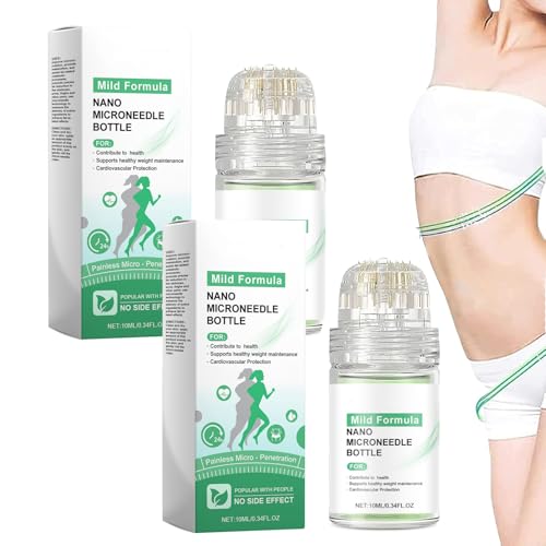 Sabax SMGT-GLP-1 Nano-Microneedle-Flasche, 10 ml lang anhaltende Mikronedleflaschen, multifunktionale Behandlung mit Mikronedle, die Körperkurven für Frauen und Mann erhalten (2pcs) von GUUZETU