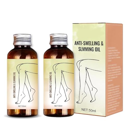 Swellclear-Massageöl für Beine, natürlicher und pflanzlicher Basis, reduzieren Beinschwellungen auf natürliche Weise für Frauen und Männer, schnell absorbierend, 50 ml (2pcs) von GUUZETU