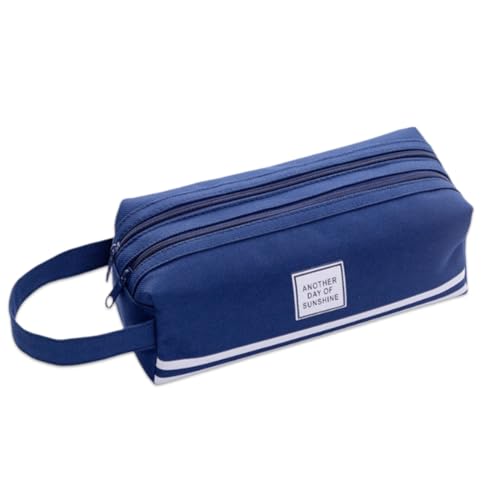 1 Packung Federmäppchen, Werkzeugtasche aus Segeltuch, langlebige Mehrzweck-Werkzeugtasche mit Reißverschluss, Stifthalter, Halter für Schreibwaren und Bürobedarf, Federmäppchen mit Reißverschluss von GUVYATI
