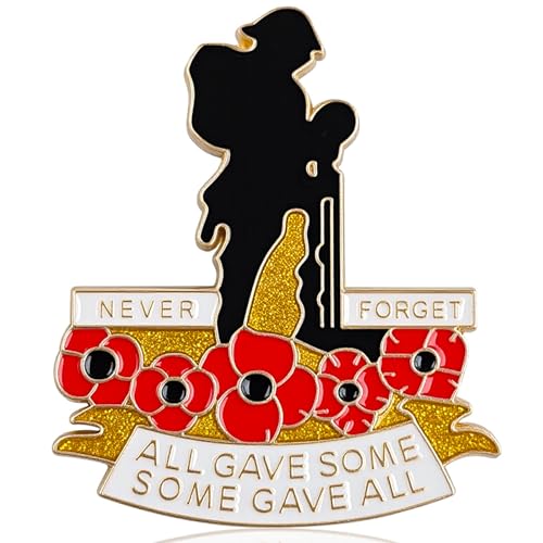 GYGYL 2 Stück VJ Day 80th Anniversary Pin Badge Remembrance Poppy Badges and Pins, 2025 Poppy Revers Pin for Remembrance Day, Red Poppy Flower Brosche für Jacken, Mäntel, Hüte GYGYL 2 Stück VJ Day 80th Anniversary Pin Badge Remembrance Poppy Badges and Pins, 2025 Poppy Revers Pin for Remembrance Day, Red Poppy Flower Brosche für Jacken, Mäntel, Hüte von GUYI