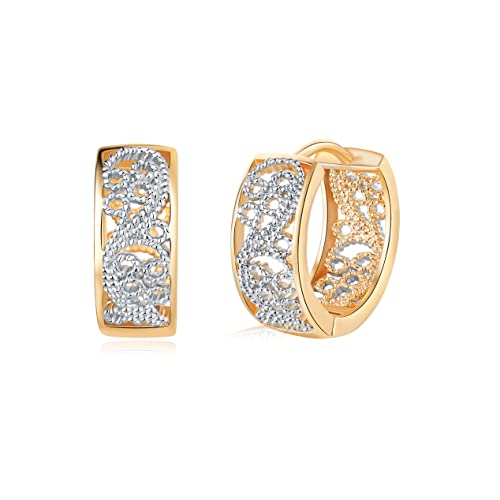 GW Ohrringe Creolen Gold Silber 925 Klein Damenschmuck Damen Hoops Ohrringe Geschenke für Frauen (Creolen Kleine) von GW