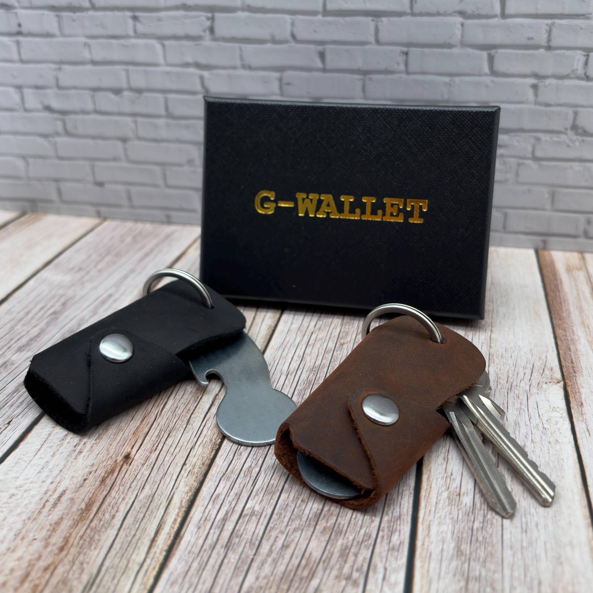 Key Organizer Leder - Schlüsseletui Für Bis Zu 6 Schlüssel | Minimalistisch & Personalisierbar Schlüsselanhänger Mit Gravur von GWALLETShop