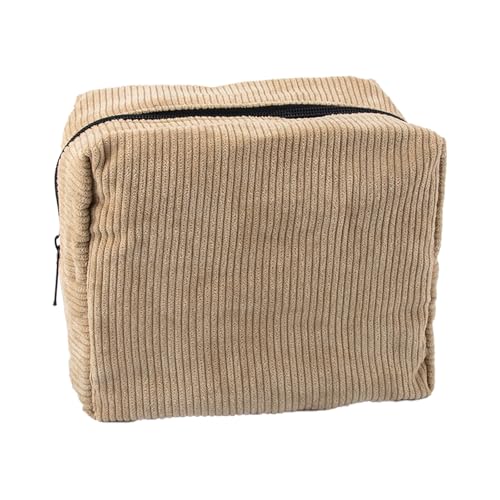 GWAWG Small Cosmetic Bag for Purse Travel Make Up Bag Cord Makeup Bag with Compartments Makeup Pouch Cord Versatile Makeup Bag Zipper Pouch for Women Girls Makeup Bag Small Cosmetic Bag Corduroy Bag von GWAWG