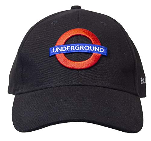 London Underground Baseball Cap Unisex Schwarz von GWCC