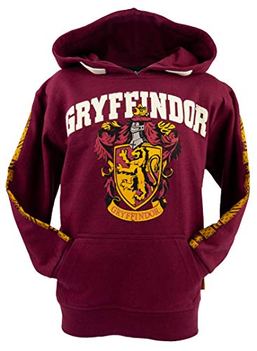 GWCC Unisex Kinder Gryffindor Kapuzenpullover, kastanienbraun, 9-10 von GWCC